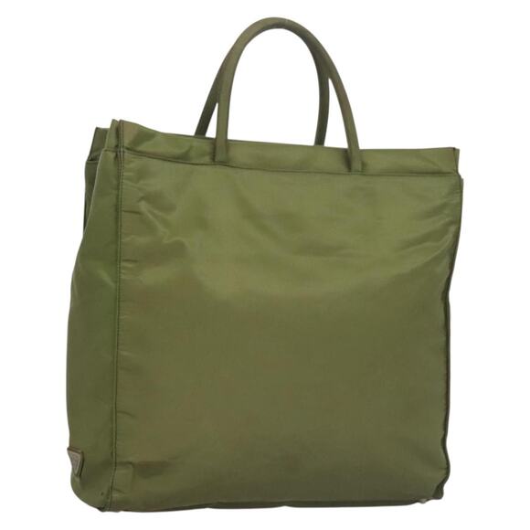 PRADA Tote Bag Nylon Khaki - Picture 1 of 9